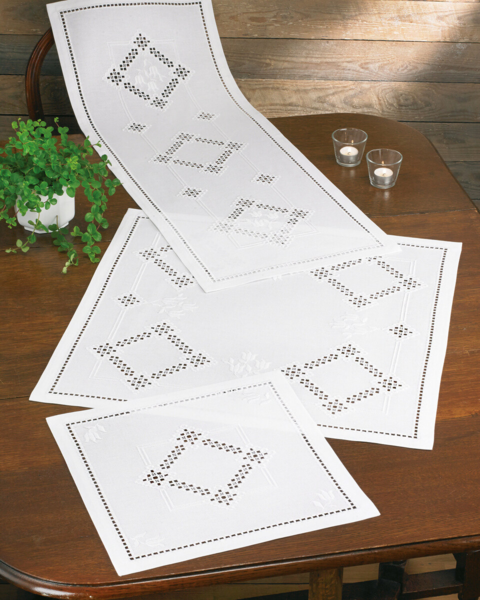Kit de broderie Hardanger 40 x 106 cm