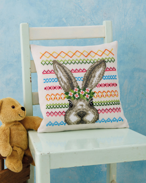 Kit de broderie Lapin 30 x 30 cm