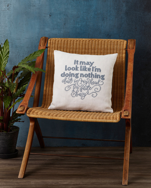 Kit de broderie It may look 40 x 40 cm