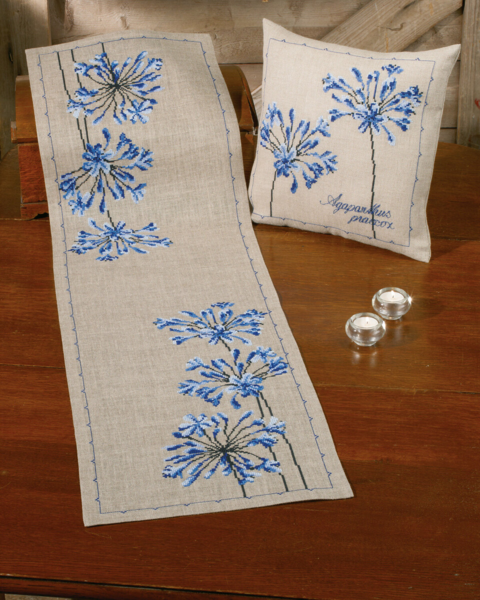Kit de broderie Agapanthus 40 x 40 cm