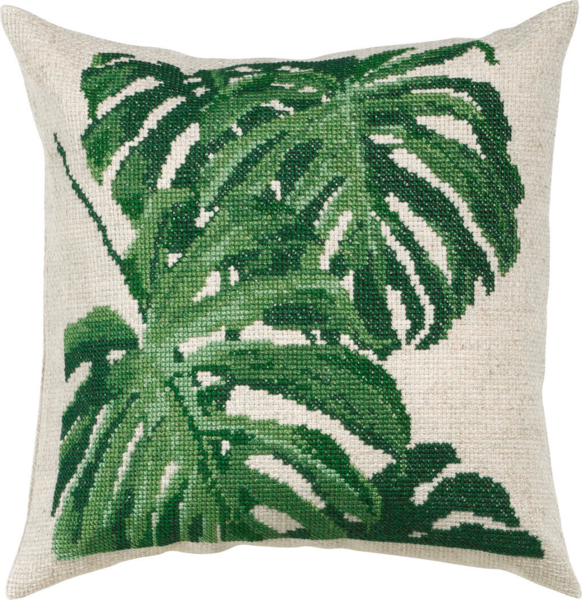 Kit de Broderie Monstera 40x40 cm