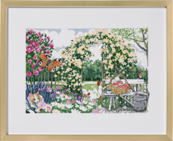 Kit de Broderie Jardin de Fleurs 50x40 cm