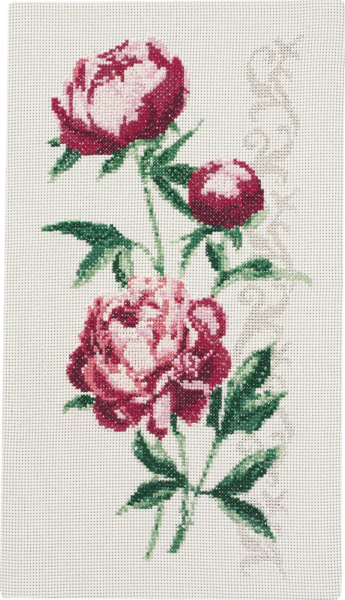 Kit de Broderie Suspension de Fleurs 34x60 cm