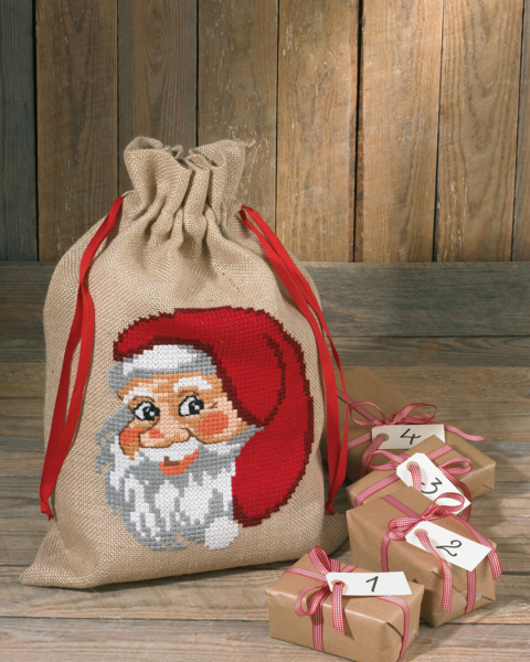 Kit de broderie Sac de Noël 39 x 55 cm