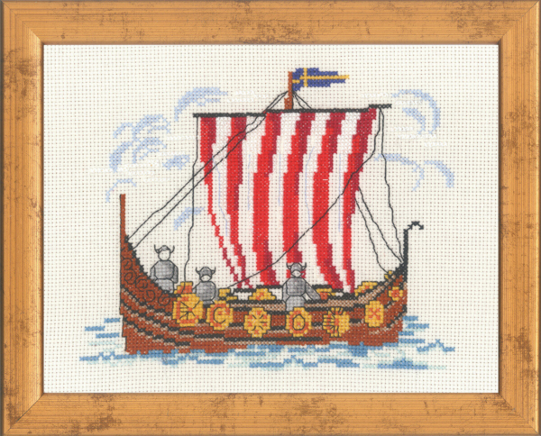 Kit de broderie Drakkar suédois 535 221 x 26 cm