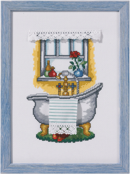 Kit de Broderie Salle de Bain 20 x 28 cm R5386
