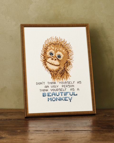 Kit de broderie Orang-outan R5703 18 x 24 cm