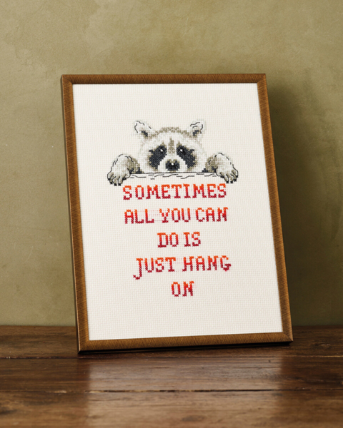 Kit de broderie Raton laveur R5703 18 x 24 cm