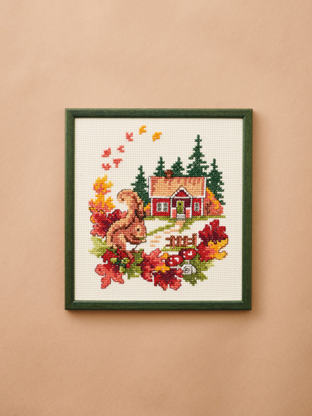 Kit de Broderie Automne 20 x 29 cm