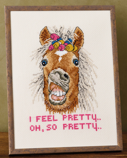 Kit de broderie I feel pretty R5799 18 x 24 cm