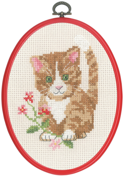 Kit de broderie Chat rouge m/5959/30 13x18 cm
