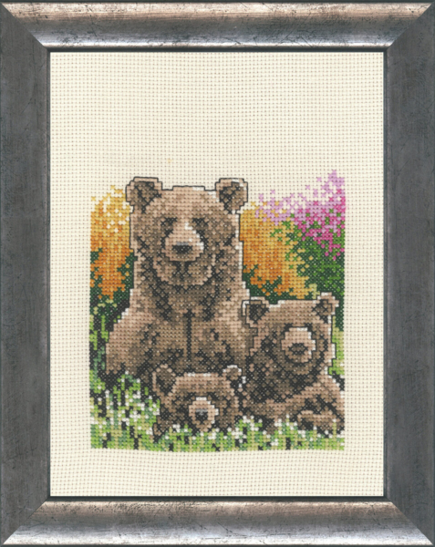 Kit de broderie Ourse avec petits R5300/00 16 x 21 cm