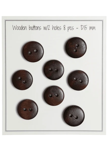 Go Handmade Boutons en bois - UFO: 15 mm