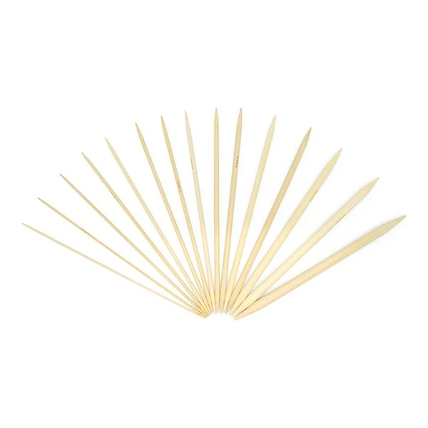 HobbyArts Strømpepindesæt Lys bambus 20   cm