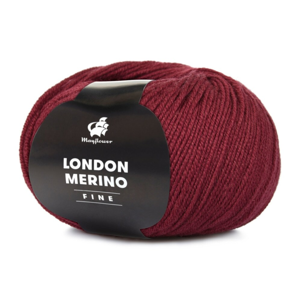 Mayflower London Merino Fine 016 Cerise noire