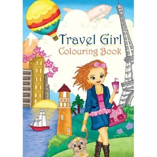 Livre de coloriage A4 Travel Girl, 16 pages