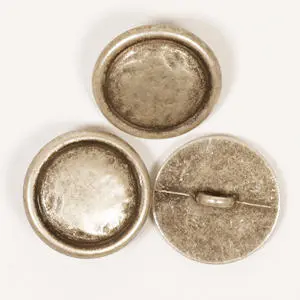 DROPS Rund sølvknap 20 mm (nr. 529