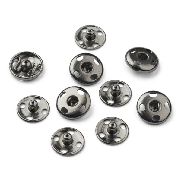 Boutons-pression LindeHobby noir 10 mm