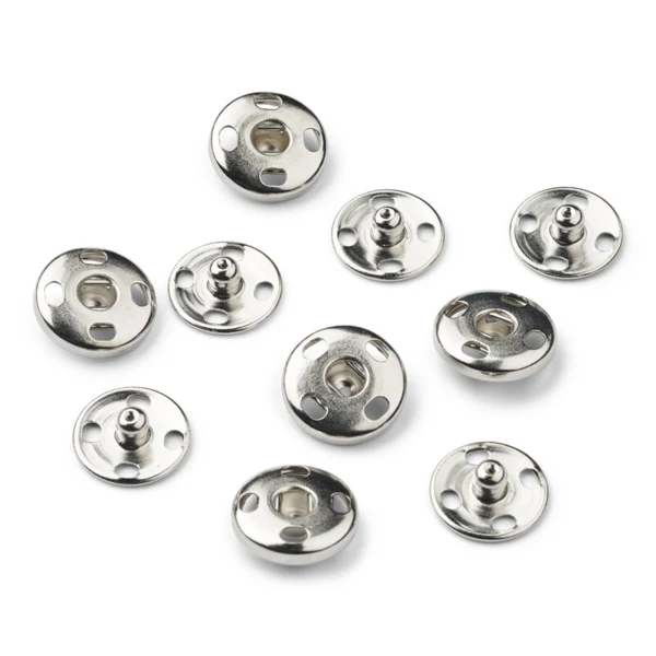LindeHobby  Boutons-pression argent