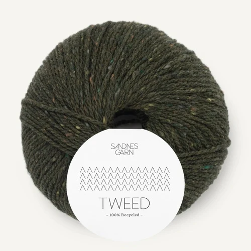 Sandnes Tweed Recycled 9585 Vert olive
