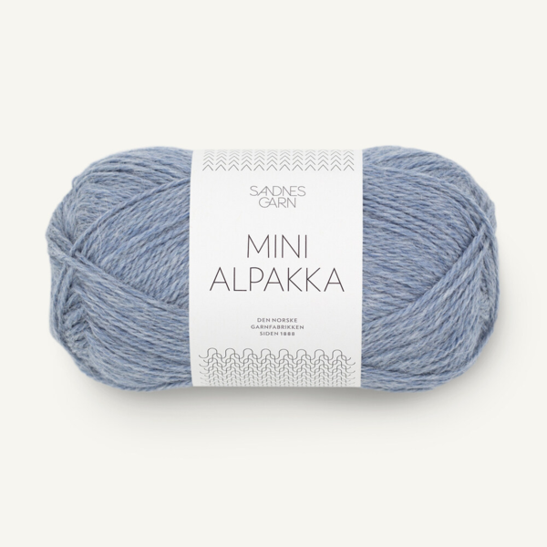 Sandnes Mini Alpakka 6221 Bleu clair chiné