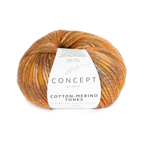 Katia Concept Cotton-Merino Tones 305 Kaki-ocre-rouille