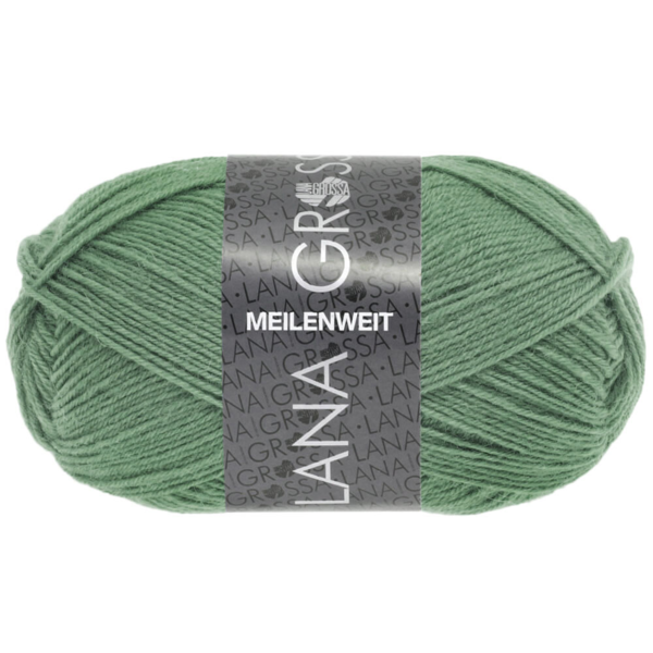 Lana Grossa Meilenweit 50 1377 Vert gris