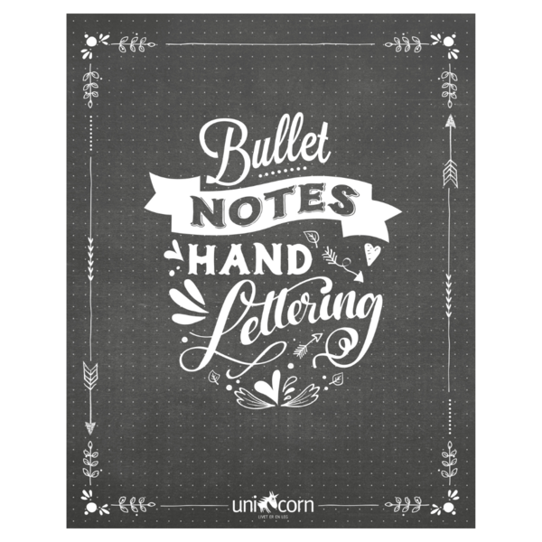 Bullet Notes Hand Lettering