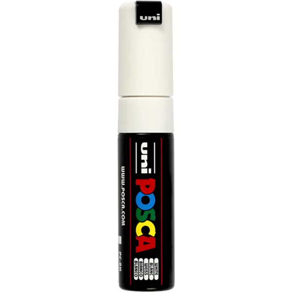 Marqueur Posca, 8 mm, 1 pc. Blanc