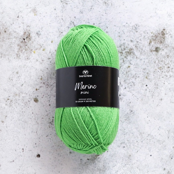 Svarta Fåret Merino Mini 13 Perruche verte