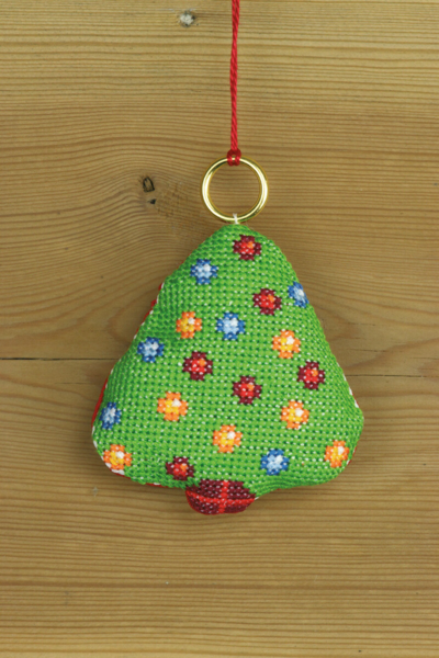Kit de broderie Sapin de Noël 8 x 8 cm