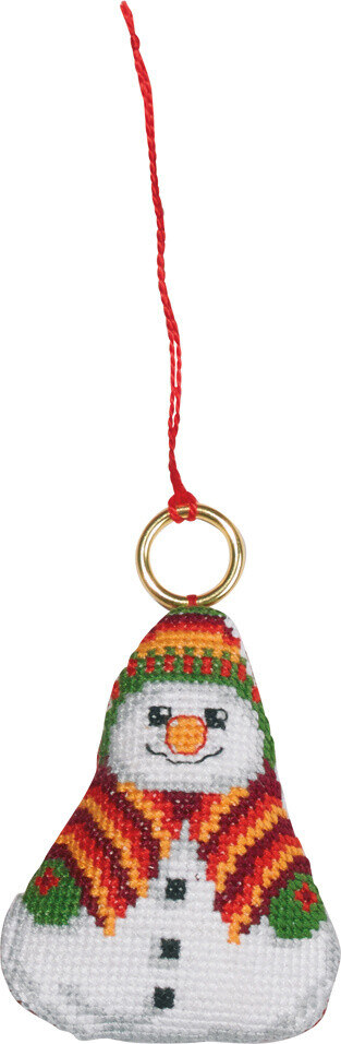 Kit de broderie Bonhomme de neige 6 x 7 cm