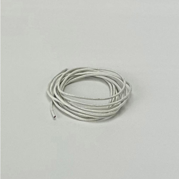 HobbyArts Cordon en cuir, 1 m, Blanc 1.00 mm