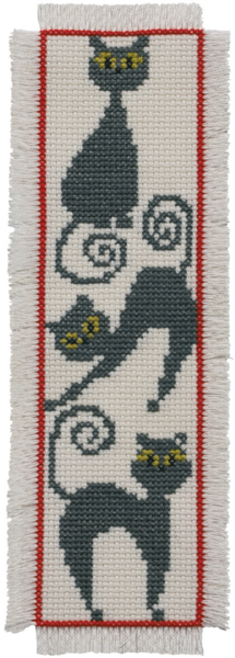 Kit de Broderie Signet Chat 7 x 22 cm