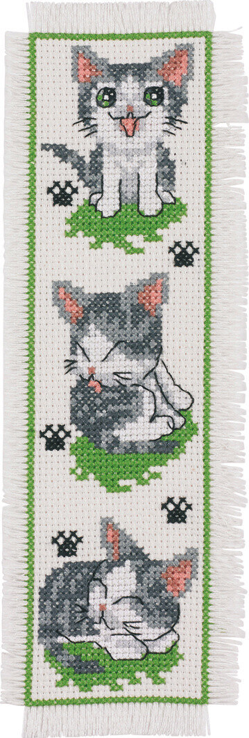 Kit de broderie Chaton 7 x 22 cm