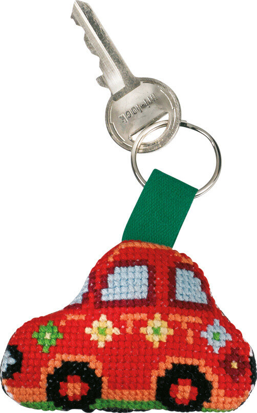 Kit de Broderie Fiat Rouge 7 x 5 cm