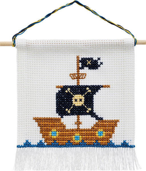 Kit de broderie Bateau pirate m/5119/18 16 x 18 cm