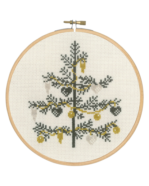 Kit de broderie Arbre décoré 18 Ø cm