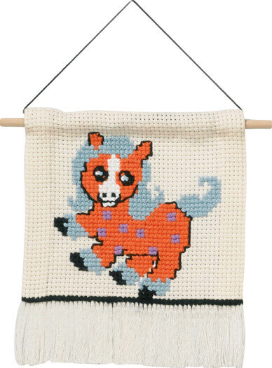 Kit de broderie MFK poney orange 5119/18 16x18 cm