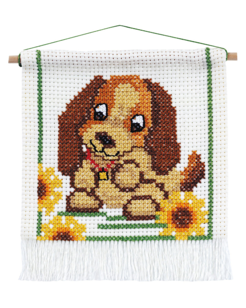 Kit de broderie MFK Chien 16x18 cm m/5119/18