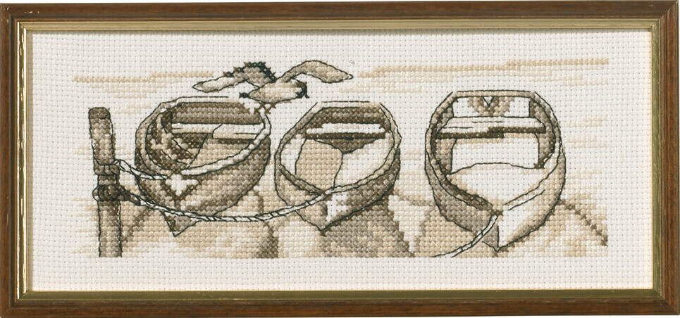 Kit de broderie Bateaux R5619 22 x 9 cm