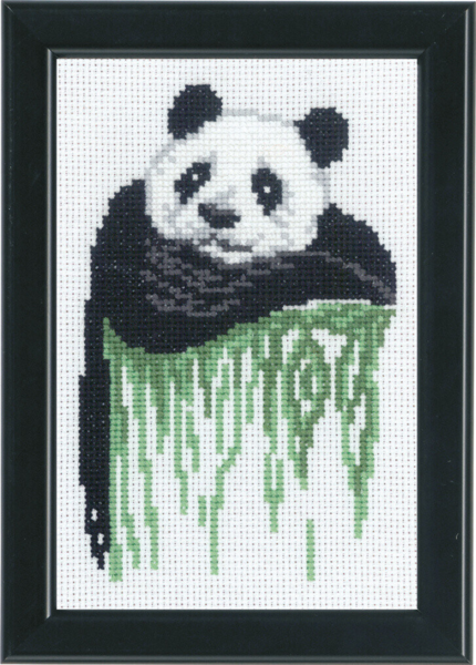 Kit de broderie Panda 14 x 19 cm