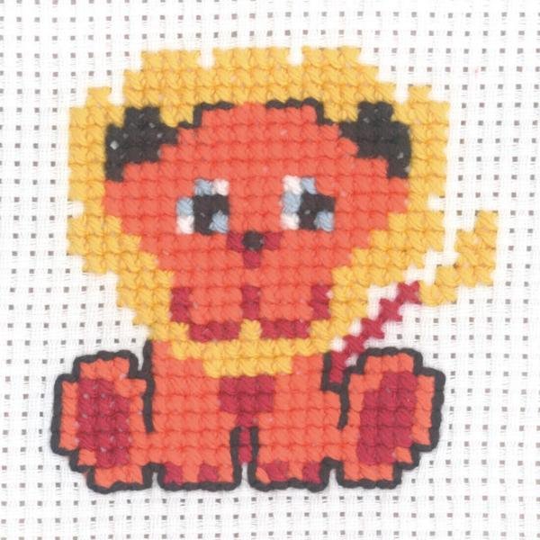 Kit de Broderie Lion 8 x 8 cm