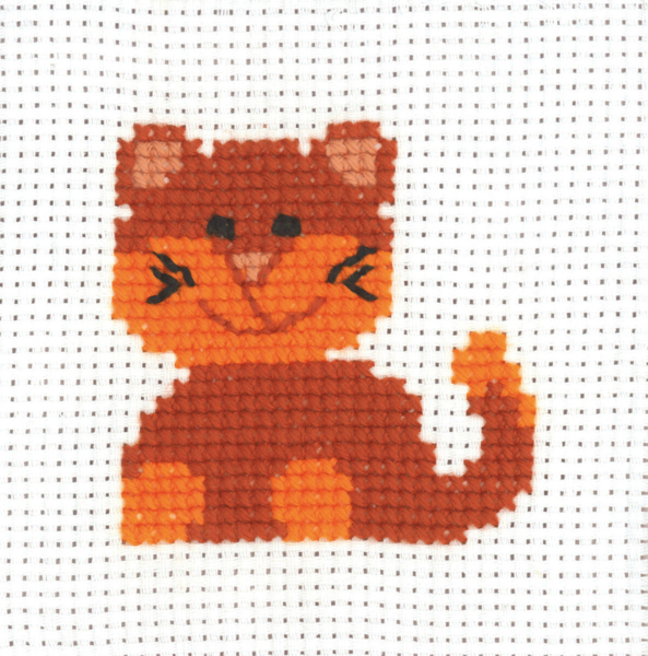Kit de broderie MFK Chat 8 x 8 cm