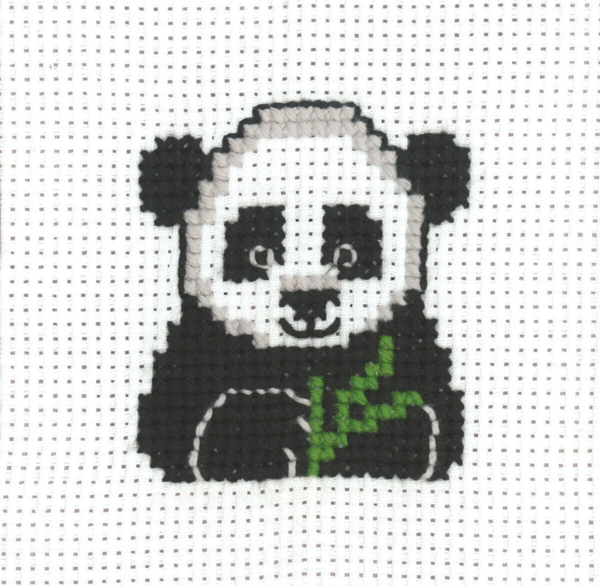Kit de broderie MFK Panda 8 x 8 cm
