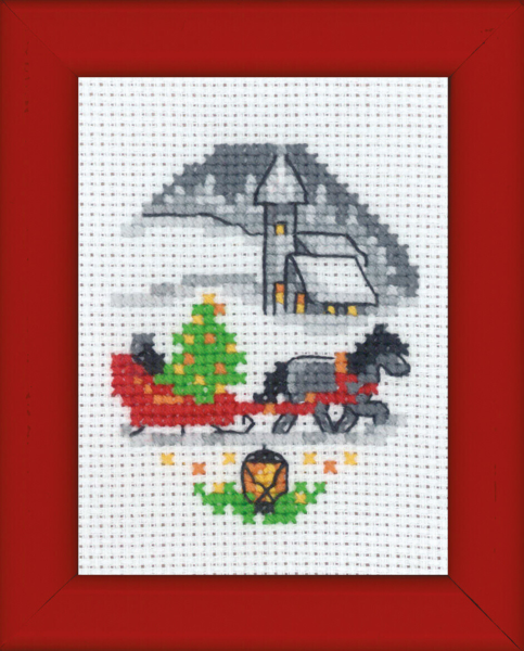 Kit de broderie Kane image de Noël 6 x 8 cm