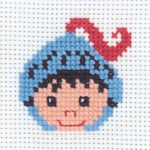 Kit de broderie Chevalier 8 x 8 cm