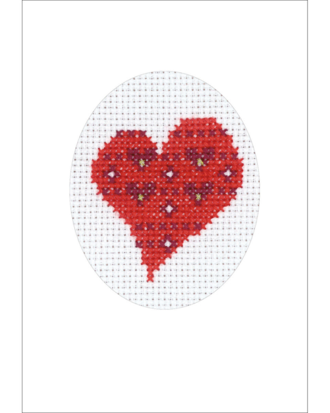 Kit de broderie Cœurs avec cœurs 5883/00 9 x 13 cm