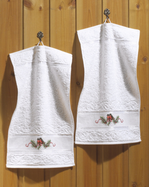 Kit de Broderie Bouvreuils 2 pcs 30 x 50 cm