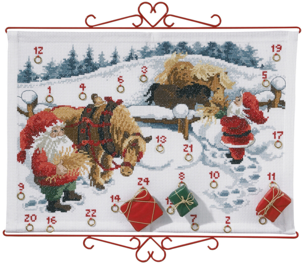 Kit de broderie Chevaux dans la neige B5125/60 60x44 cm